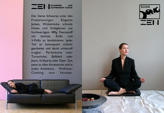 Zen Klassiker aus schwarzem Fleece